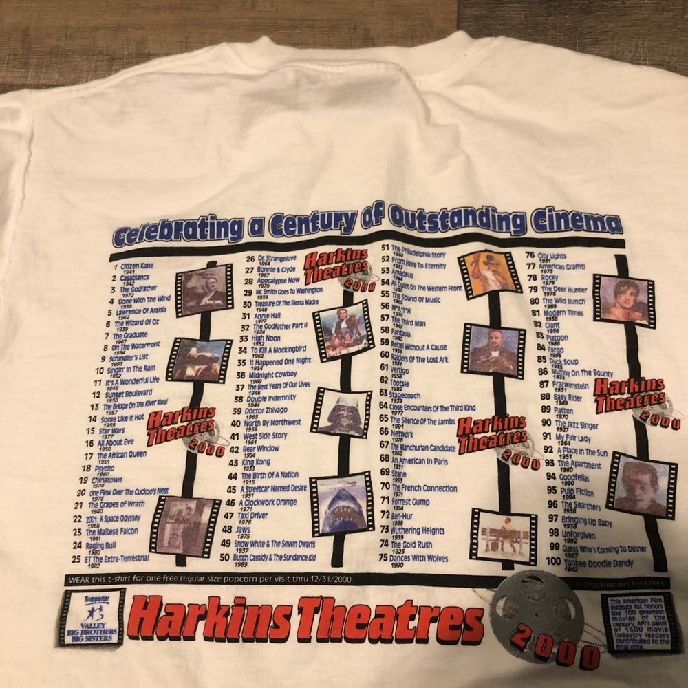 Men’s Vintage 2000 Harkins Theatre Medium Shirt